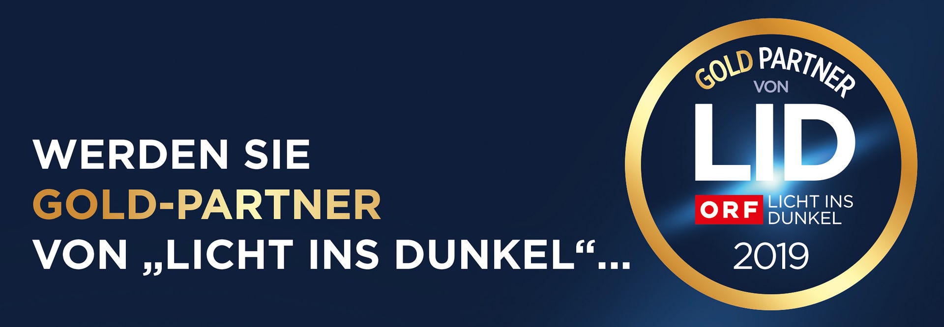© ORF Werden Sie Gold-Partner von "Licht ins Dunkel"