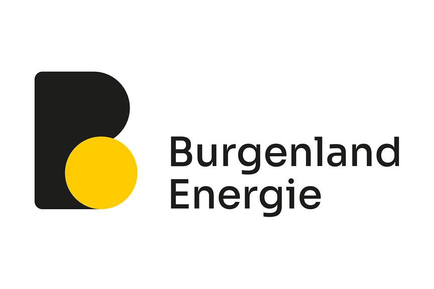 Im Bild: Das Schwarz-gelbe Logo von Burgenland Energie AG 