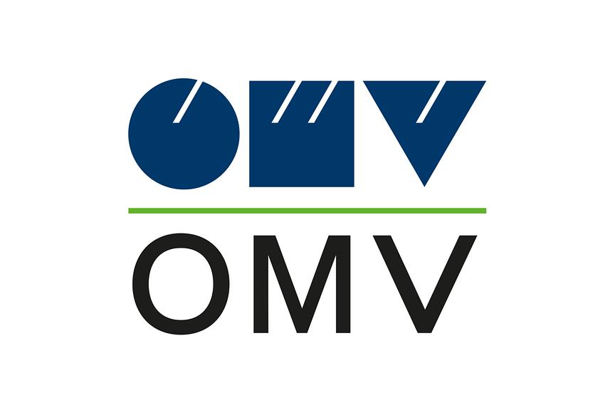 Blau/grüne Logo von OMV 