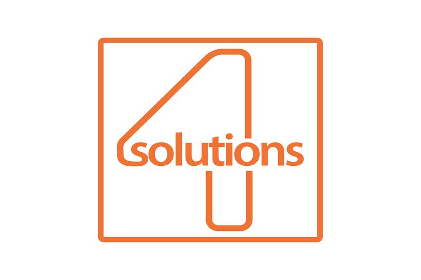 orangenes logo von 4solutions